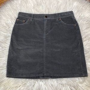 Golite Corduroy Gray Skirt, Size 8
